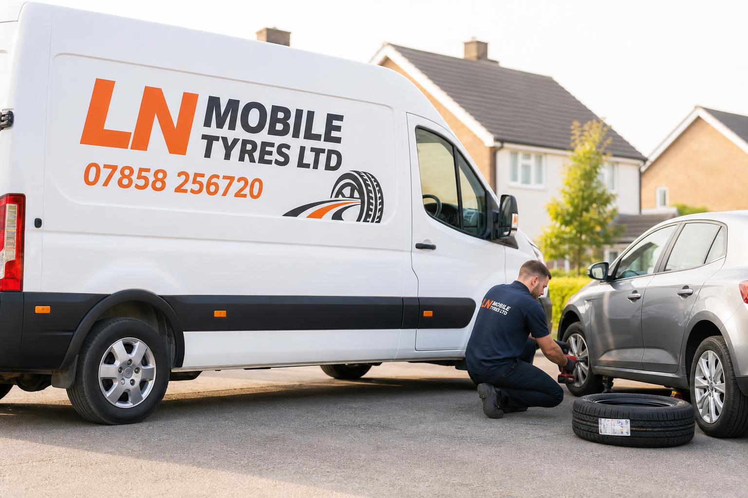 LN Mobile Tyres fitting van serving Berkhamsted in the HP postcode